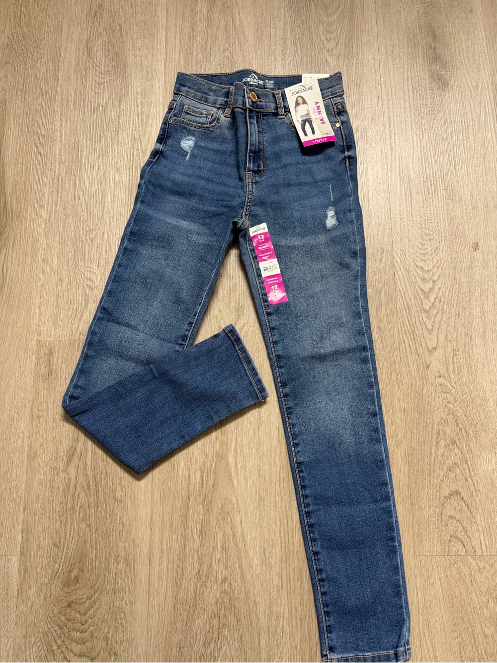 Jordache Girls Dark Blue Slim Jeans